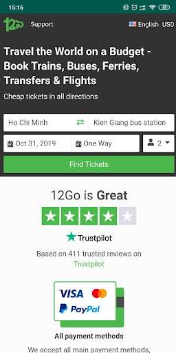 Run android online APK 12Go: Book Train, Bus, Ferry & Flight Tickets from MyAndroid or emulate 12Go: Book Train, Bus, Ferry & Flight Tickets using MyAndroid
