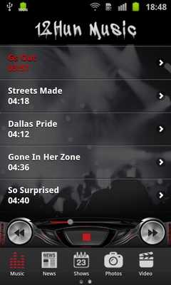 Emulate Android APK 12Hun Music App