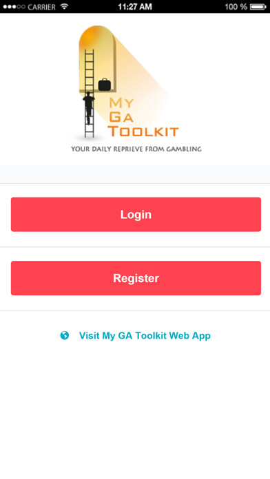 Emulate iPhone app 12 Steps Gamblers Anonymous GA using MyAndroid