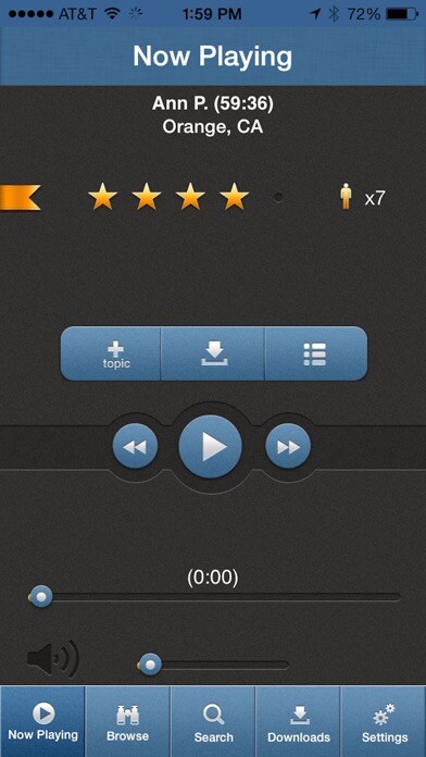 Emulate iPhone app 12 Steps Speakers using MyAndroid