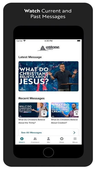 Emulate iPhone app 12Stone Church using MyAndroid Emulate iPhone app 12Stone Church using MyAndroid