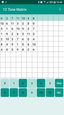 Emulate Android APK 12 Tone Matrix
