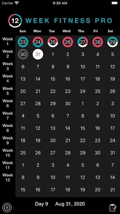 Emulate iPhone app 12 Week Fitness Pro using MyAndroid