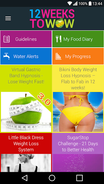 Run android online APK 12 Weeks To WOW - Fast Weight Loss Programme! from MyAndroid or emulate 12 Weeks To WOW - Fast Weight Loss Programme! using MyAndroid