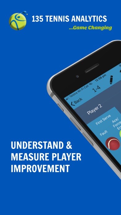Emulate iPhone app 135 Tennis Analytics using MyAndroid