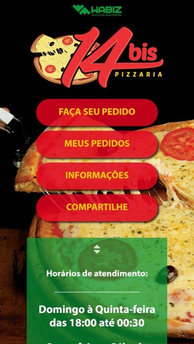 Emulate iPhone app 14 Bis Pizzaria using MyAndroid Emulate iPhone app 14 Bis Pizzaria using MyAndroid