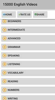 Emulate Android APK 15000+ English Learning Videos