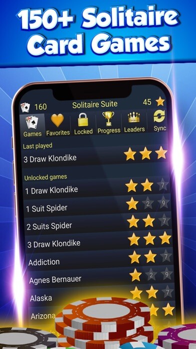 Emulate iPhone app 150+ Card Games Solitaire Pack using MyAndroid