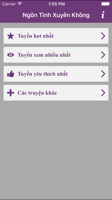 Emulate iPhone app 150 Ngôn Tình Xuyên Không Offline Hay Nhất using MyAndroid