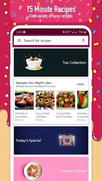 Run android online APK 15 minutes recipes from MyAndroid or emulate 15 minutes recipes using MyAndroid