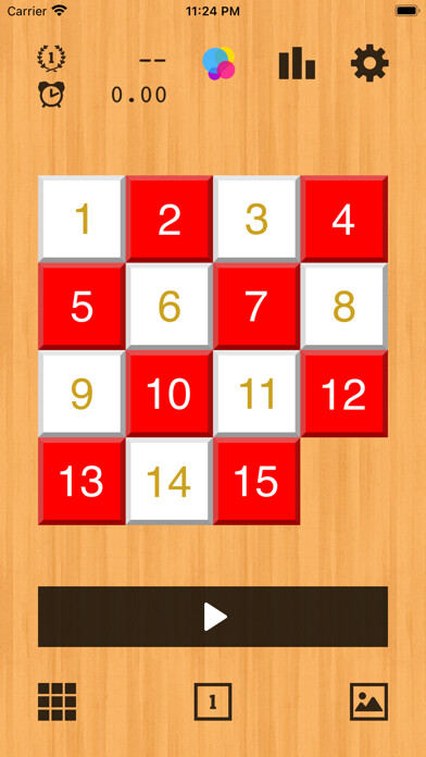 Emulate iPhone app 15Puzzle - Enjoy Various Tiles using MyAndroid