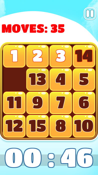 Emulate iPhone app 15 puzzle - Number Sliding Puzzle using MyAndroid Emulate iPhone app 15 puzzle - Number Sliding Puzzle using MyAndroid
