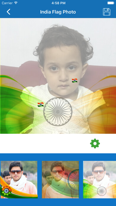 Emulate iPhone app 15th August India DP Selfie Maker & Photo Frame using MyAndroid