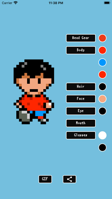 Emulate iPhone app 16bit avatar using MyAndroid
