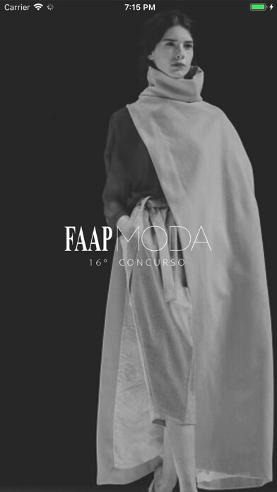 Emulate iPhone app 17º Concurso FAAP Moda using MyAndroid