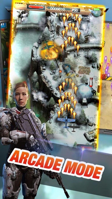 Emulate iPhone app 1945 War: Jet Fighter using MyAndroid