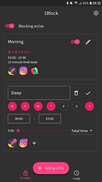 Run android online APK 1Block - no ads app timer and device usage from MyAndroid or emulate 1Block - no ads app timer and device usage using MyAndroid