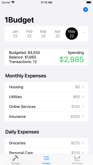 Emulate iPhone app 1Budget using MyAndroid Emulate iPhone app 1Budget using MyAndroid