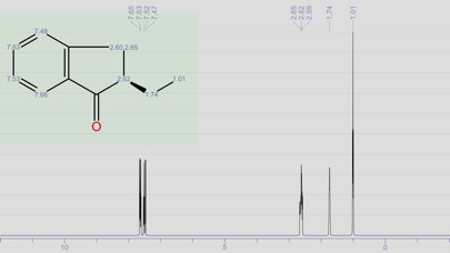 Emulate iPhone app 1H NMR using MyAndroid