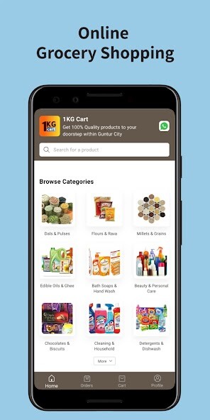 Run android online APK 1kg Cart Online Grocery from MyAndroid or emulate 1kg Cart Online Grocery using MyAndroid