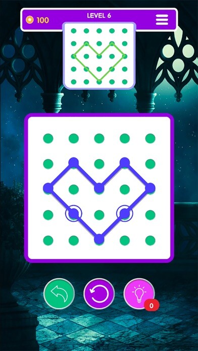 Emulate iPhone app 1LINE one-stroke puzzle king using MyAndroid