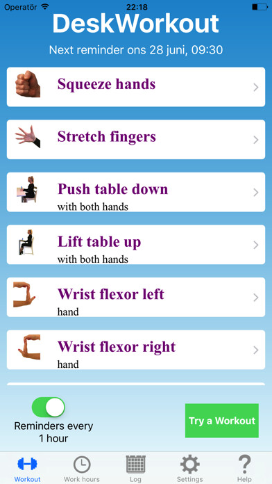 Emulate iPhone app 1 Minute Desk Workout using MyAndroid Emulate iPhone app 1 Minute Desk Workout using MyAndroid