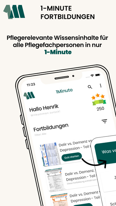 Emulate iPhone app 1Minute Fortbildungen using MyAndroid Emulate iPhone app 1Minute Fortbildungen using MyAndroid