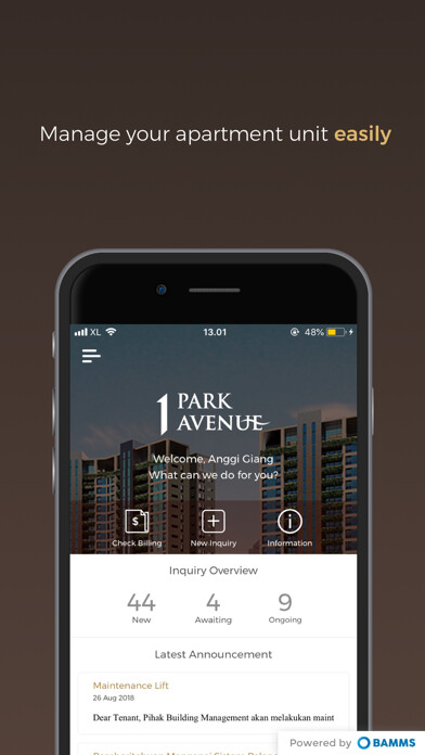 Emulate iPhone app 1Park Avenue using MyAndroid