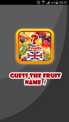 Emulate Android APK 1 Pic 1 Word : Fruits Quiz