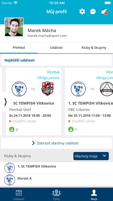 Emulate iPhone app 1 SC Vítkovice using MyAndroid Emulate iPhone app 1 SC Vítkovice using MyAndroid