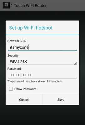 Emulate Android APK 1 Touch WiFi Router Emulate Android APK 1 Touch WiFi Router