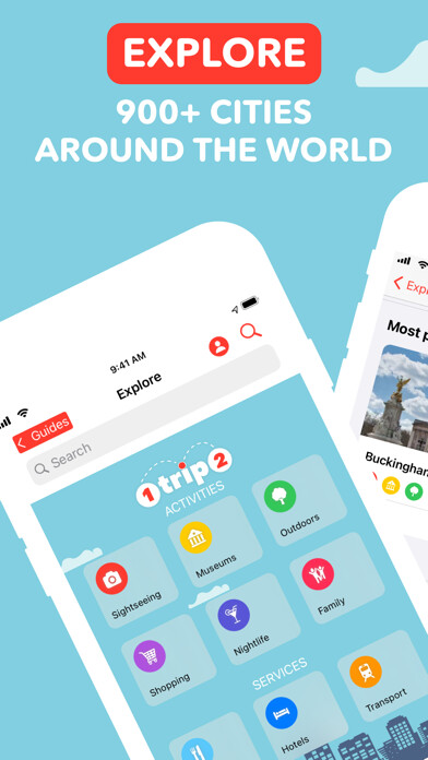 Emulate iPhone app 1trip2 - Travel Smarter using MyAndroid