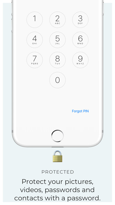 Emulate iPhone app 1Vault - Contacts Photo Vault using MyAndroid