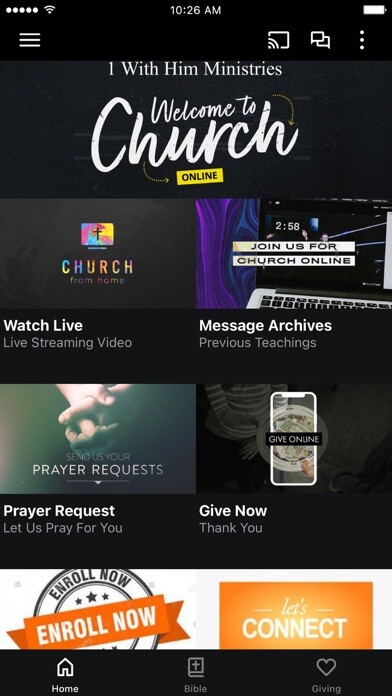 Emulate iPhone app 1 With Him MInistries using MyAndroid Emulate iPhone app 1 With Him MInistries using MyAndroid
