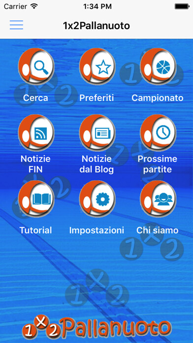 Emulate iPhone app 1x2Pallanuoto using MyAndroid