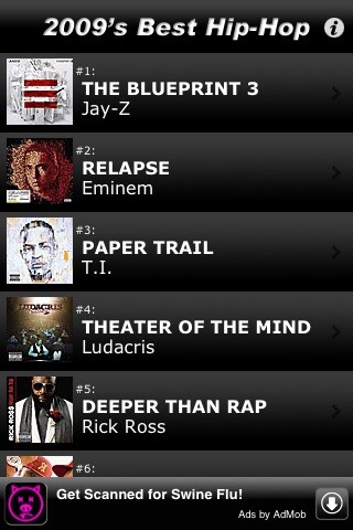 Emulate iPhone app 2,009 Best Hip-Hop & Rap Albums using MyAndroid Emulate iPhone app 2,009 Best Hip-Hop & Rap Albums using MyAndroid