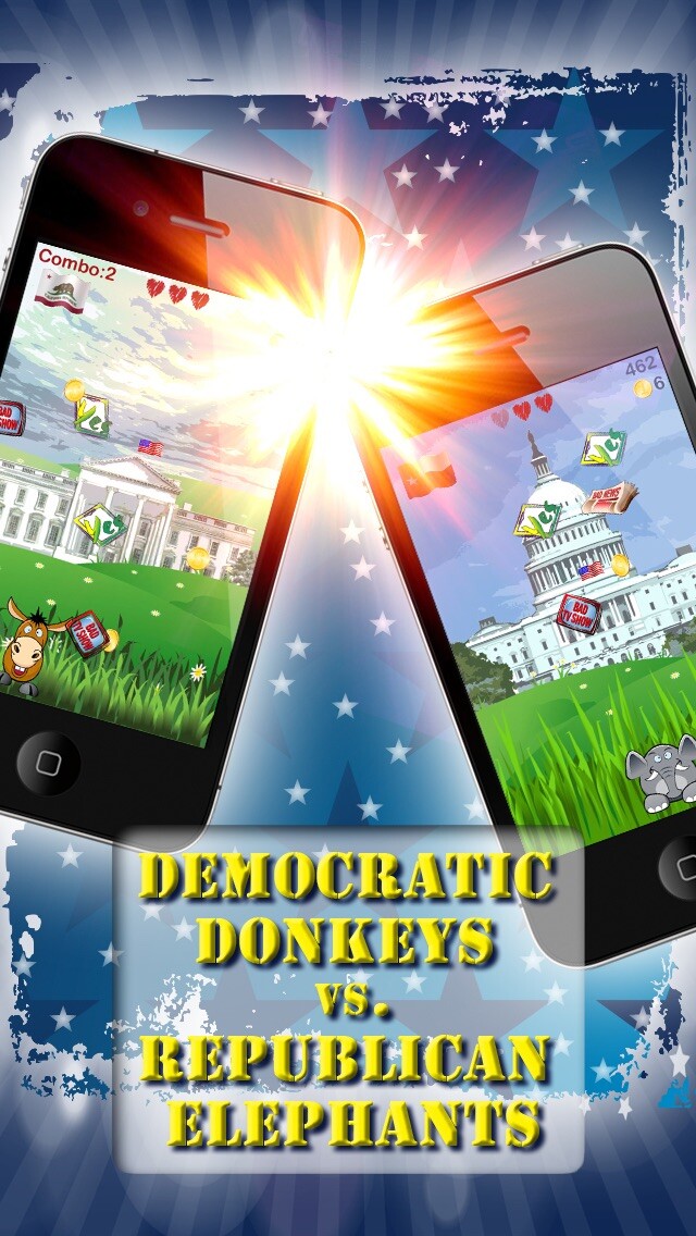 Emulate iPhone app 2012 Election Game - Rise of The President using MyAndroid