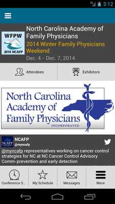 Emulate Android APK 2014 NCAFP Winter Weekend