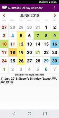 Emulate Android APK 2019 Aussie Holiday Calendar (National Local) Emulate Android APK 2019 Aussie Holiday Calendar (National Local)