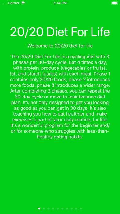 Emulate iPhone app 20/20 Diet For Your Life using MyAndroid Emulate iPhone app 20/20 Diet For Your Life using MyAndroid