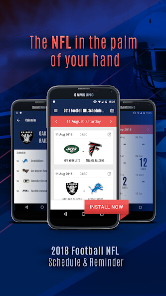 Run android online APK 2021/2022 NFL Football Schedule, Scores  Reminder from MyAndroid or emulate 2021/2022 NFL Football Schedule, Scores  Reminder using MyAndroid