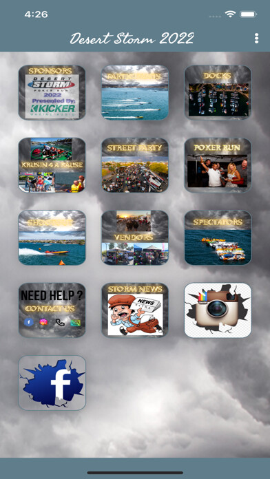 Emulate iPhone app 2022 DESERT STORM EVENT APP using MyAndroid