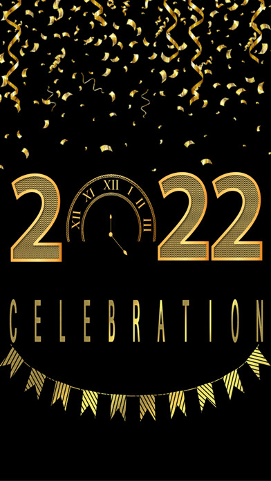 Emulate iPhone app 2022 Happy New Year - Stickers using MyAndroid