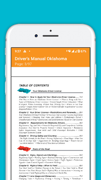 Run android online APK 2022 Oklahoma drivers manual from MyAndroid or emulate 2022 Oklahoma drivers manual using MyAndroid