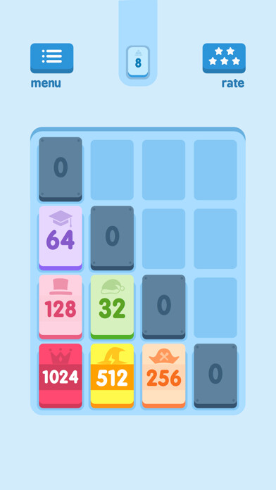 Emulate iPhone app 2048 Bx - Number Puzzle Game using MyAndroid