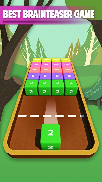 Emulate iPhone app 2048 Cube Merge : Number Match using MyAndroid Emulate iPhone app 2048 Cube Merge : Number Match using MyAndroid