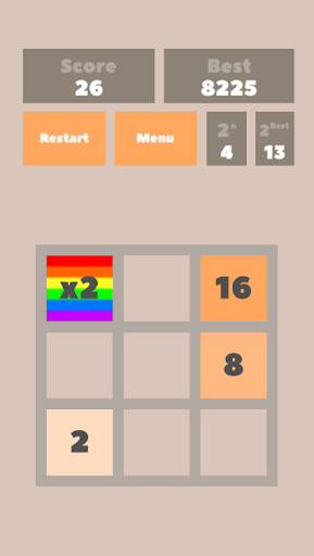 Run android online APK 2048 Doubled from MyAndroid or emulate 2048 Doubled using MyAndroid