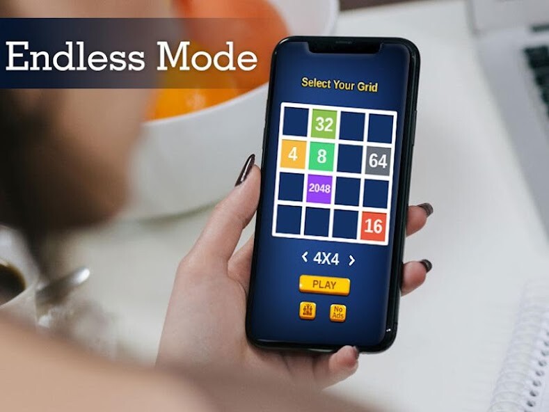 Run android online APK 2048 endless puzzle game from MyAndroid or emulate 2048 endless puzzle game using MyAndroid