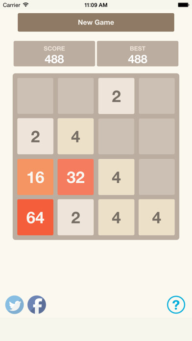 Emulate iPhone app 2048 Logic puzzle Game using MyAndroid Emulate iPhone app 2048 Logic puzzle Game using MyAndroid