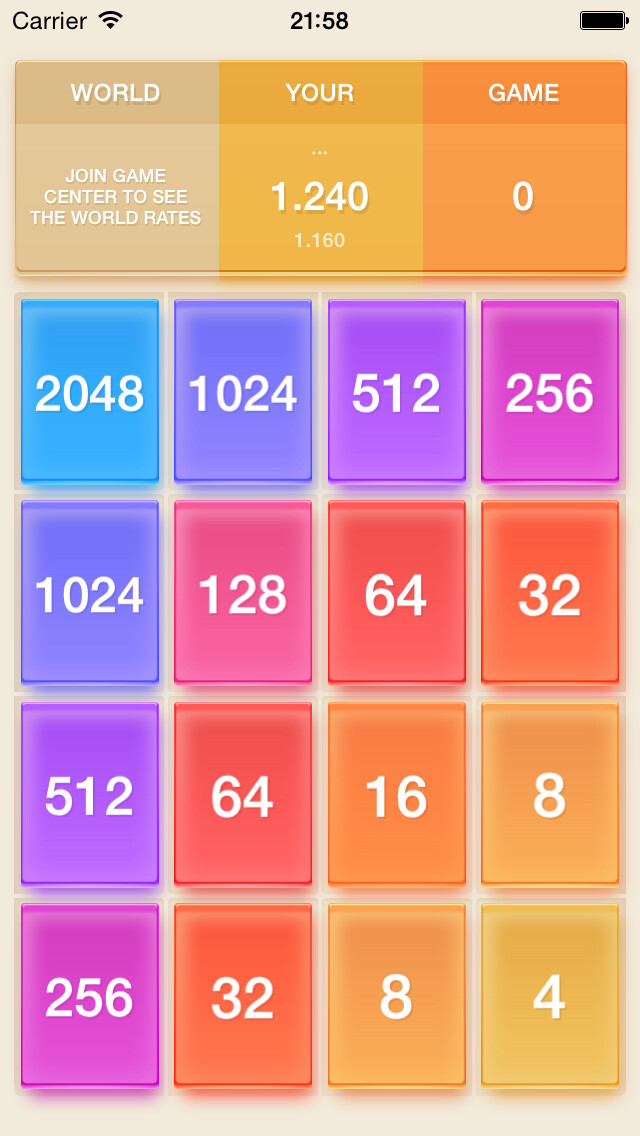 Emulate iPhone app 2048 Math using MyAndroid Emulate iPhone app 2048 Math using MyAndroid